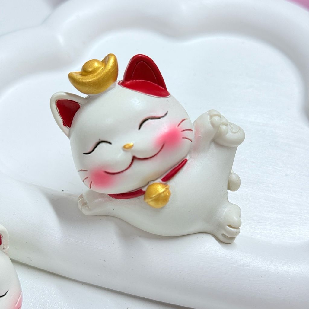 Bộ Mô Hình MÈO THẦN TÀI Bộ 4 Tượng - TẾT