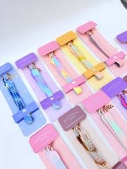 DÂY BI CHARM DẸP 2 MẶT 2 MÀU Silicone CHỐNG BẨN kèm charm