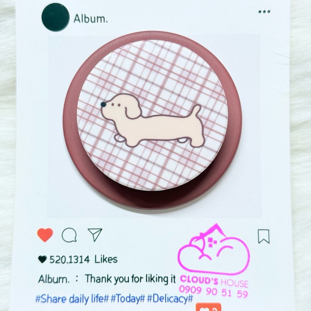 POPSOCKET Magsafe Nam Châm Hít CHÓ - MÈO Kute