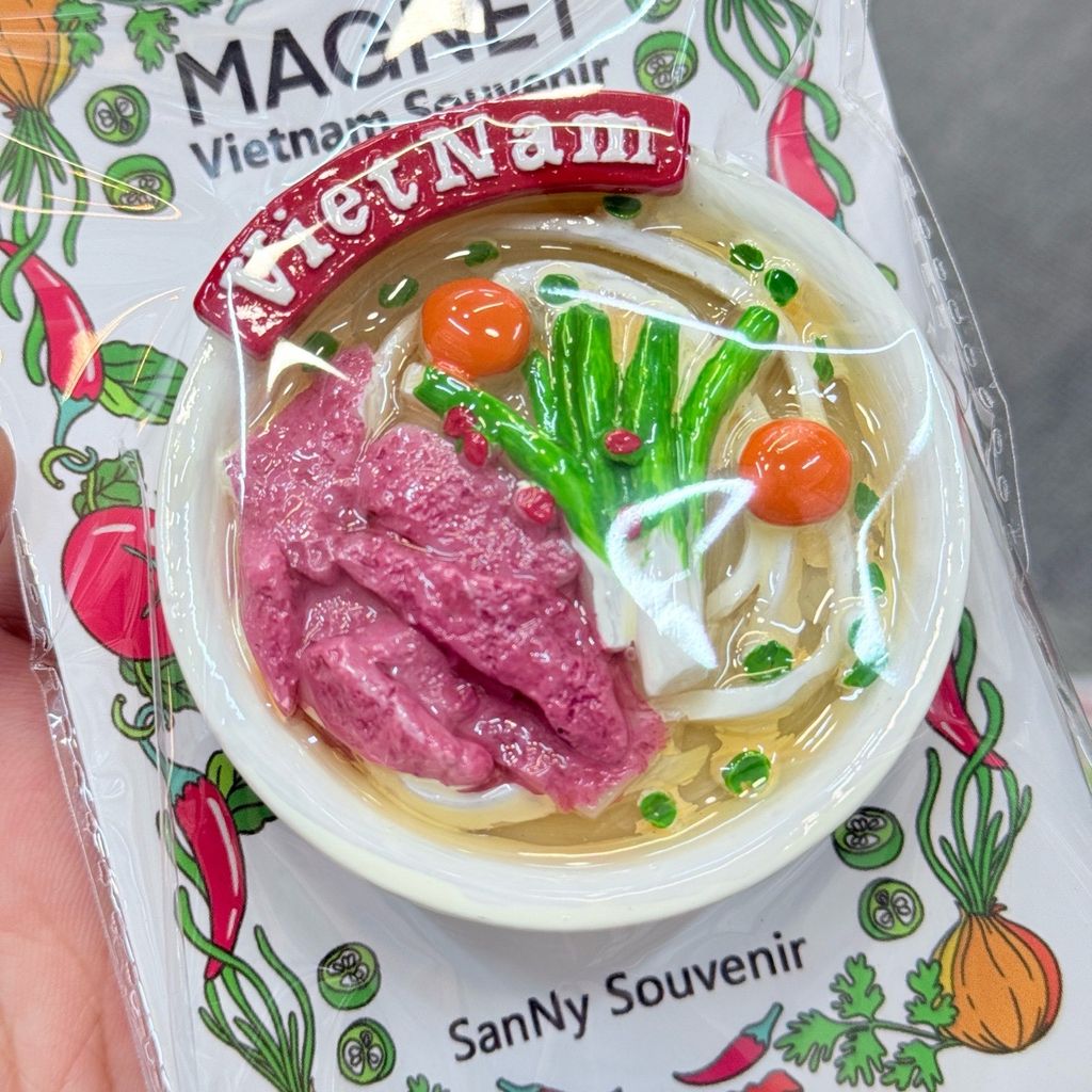 Nam Châm Gỗ 3D Trang Trí Tủ Lạnh Fridge Magnet - Món Ăn- Quà lưu niệm