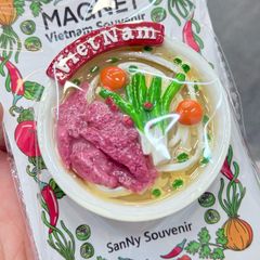 Nam Châm Gỗ 3D Trang Trí Tủ Lạnh Fridge Magnet - Món Ăn- Quà lưu niệm