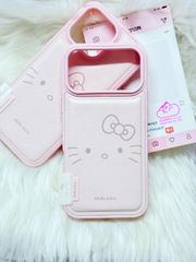 Case Ốp điện thoại iPhone Da Phao Hồng Babe Hello Kitty iPhone 13/14/15/16/17Pro/Promax