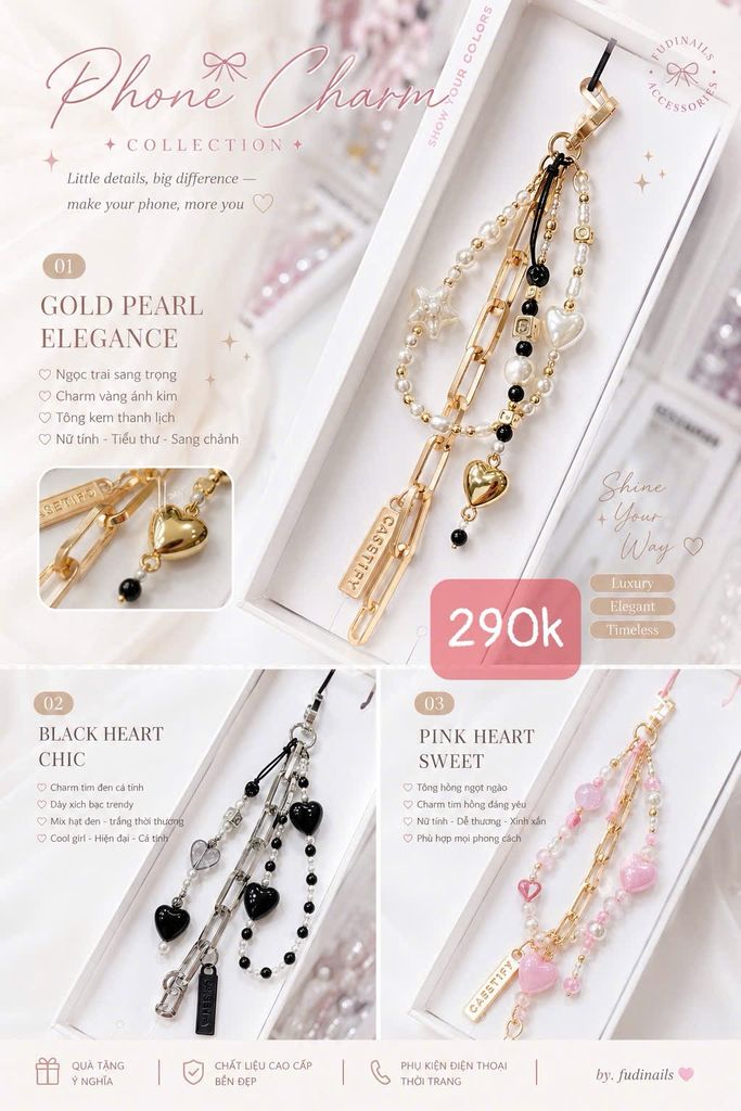 Dây Charm đeo điện thoại CaseTify R.E.P Loại 1