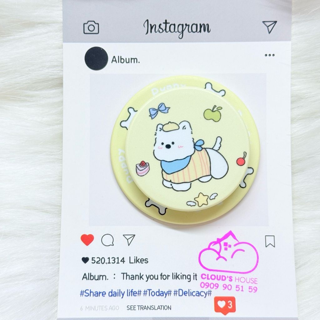POPSOCKET Magsafe Nam Châm Hít CHÓ - MÈO Kute