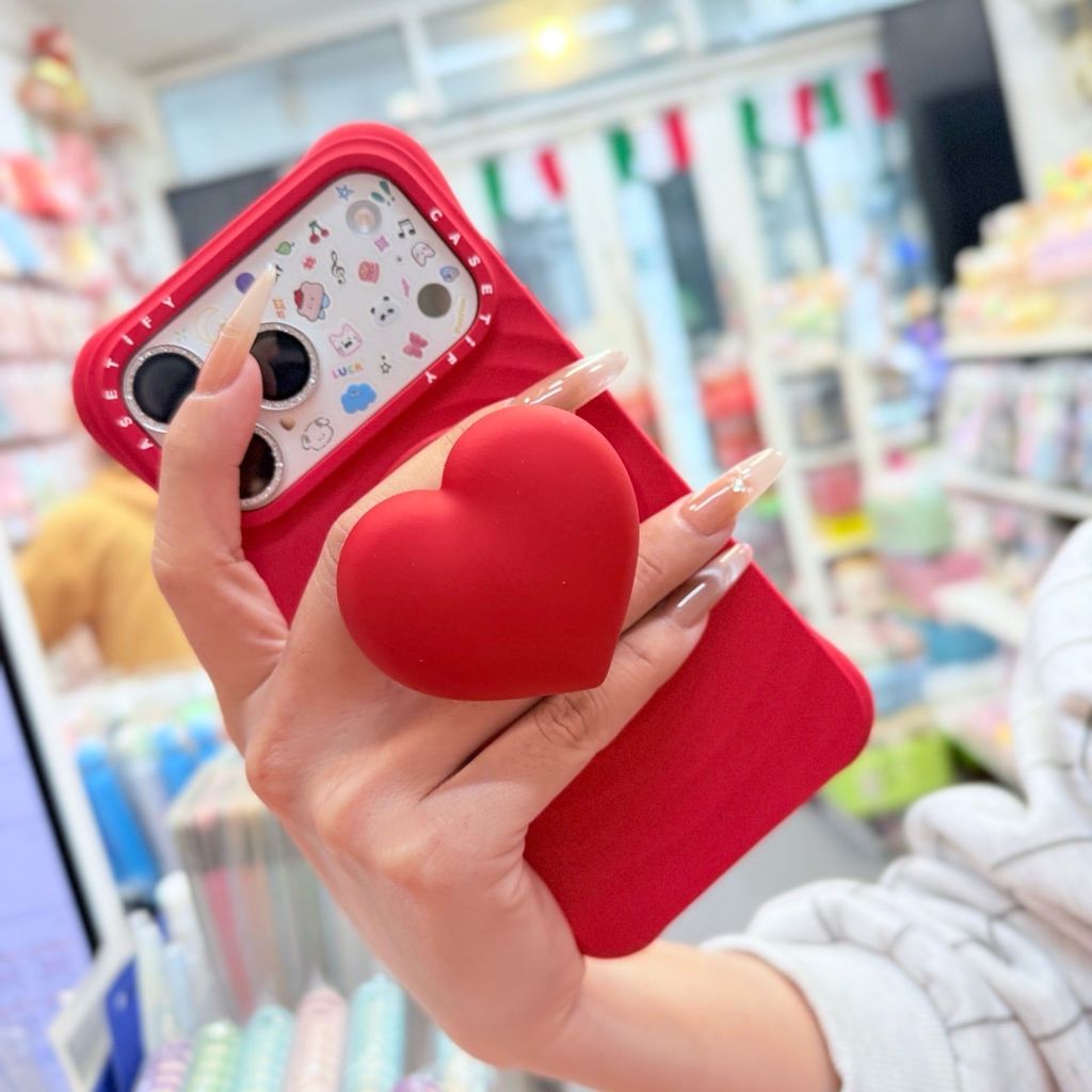 Case Ốp Điện thoại iPhone Casetify Ripple Case Đỏ Magsafe Basic iPhone 17/16/15Pro/Promax