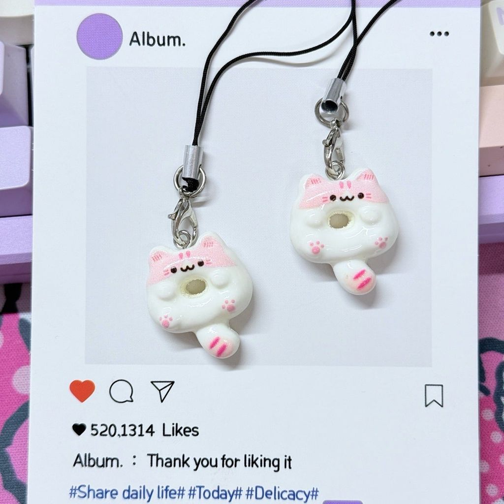 Móc treo điện thoại mini các mẫu MÈO cute dễ thương - nhiều mẫu