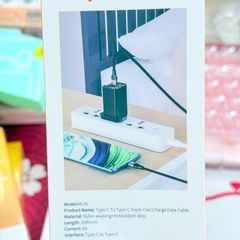 CÁP SẠC WOPOW Chính Hãng ML05 Dây Dù 65W Sạc Nhanh TypeC-TypeC Dài 1.2M