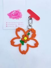 DÂY CHARM HOA Silicone R.E.P CaseTify CHỐNG BẨN kèm charm nhiều màu sắc