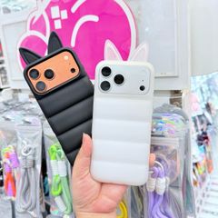 Case Ốp điện thoại iPhone phao Tai MÈO chất silicone iPhone 15/16/17Pro/Promax