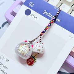 Móc Điện Thoại Mèo Lớn Mèo Nhỏ Móc Túi Phụ Kiện Đẹp nhiều màu (ánh hologram)