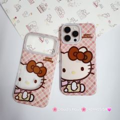 Case Ốp điện thoại iPhone Hello Kitty Trong Camera viền Bling Bling iPhone 13/14/15/16/17/Plus/Pro/Promax