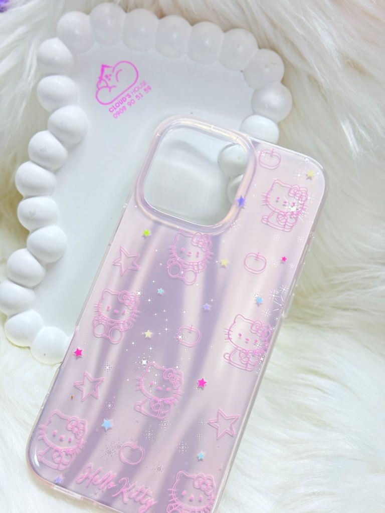 Case Ốp điện thoại iPhone Hello Kitty Hologram Bling Bling iPhone 13/14/15/16/Pro/Promax