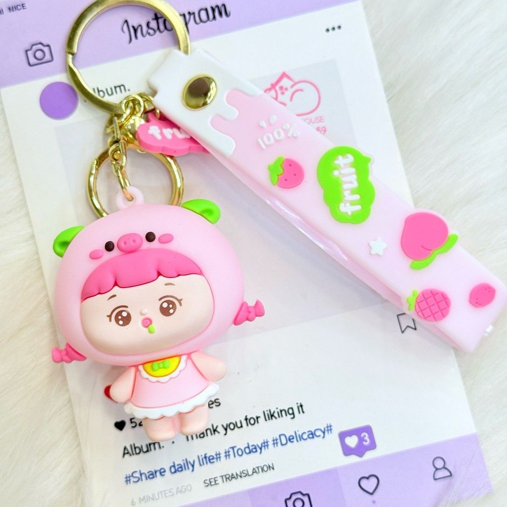 Móc khóa Cô bé Cosplay Fruit