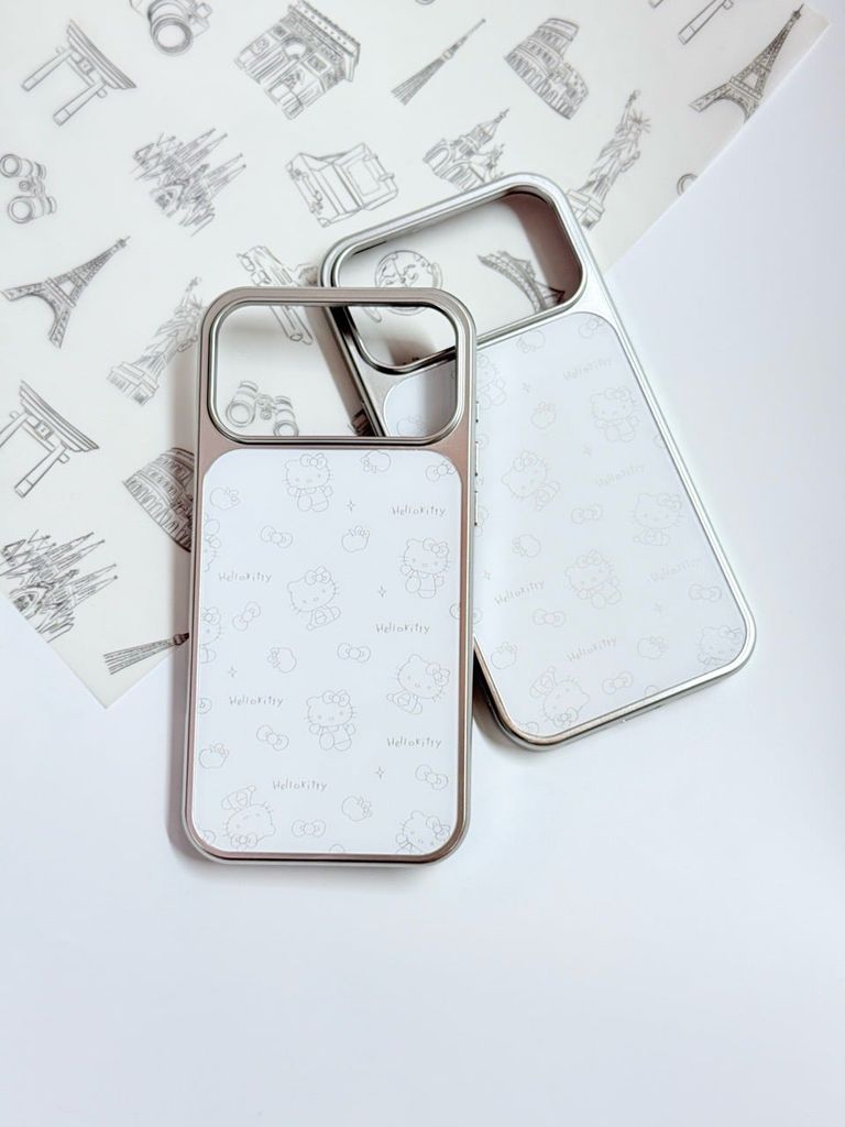 Case Ốp điện thoại iPhone Hello Kitty Trắng hoạ tiết mini iPhone 13/14/15/16/17/Plus/Pro/Promax