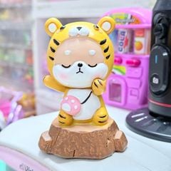 Bộ Mô Hình Shiba Inu Cute trang trí bàn làm việc để xe oto vô tri dễ thương