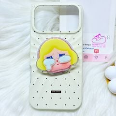 Case Ốp điện thoại iPhone Màu Kem Pastel Chấm Bi Poli Corner Magsafe Basic iPhone 17/16/15/14/13/12/Pro/Promax