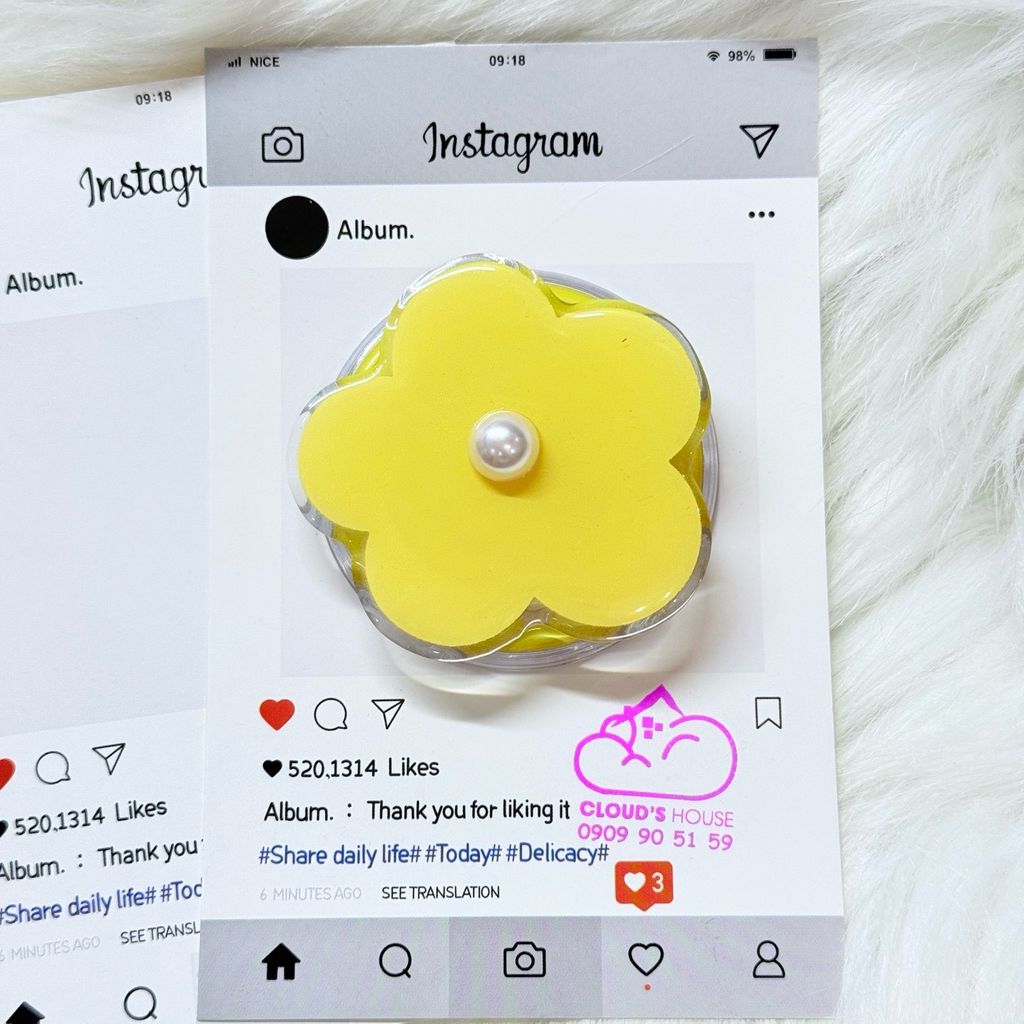 POPSOCKET Magsafe Nam Châm Hít Mẫu BÔNG HOA