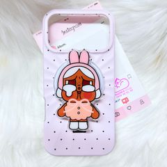 Case Ốp điện thoại iPhone Màu Hồng Pastel Chấm Bi Poli Corner Magsafe Basic iPhone 17/16/15/14/13/12/Pro/Promax
