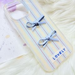 Case Ốp điện thoại iPhone Nơ Hồng nổi iPhone 12/13/14/15/16/Pro/Promax