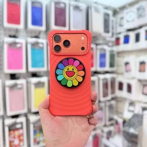 Case Ốp Điện thoại iPhone Casetify Ripple Case - Màu Cam Cháy Magsafe Basic iPhone 17/16/15Pro/Promax