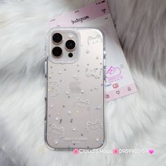 Case Ốp điện thoại iPhone Bling Bling Meomeo bé Mèo kute viền camera lấp la lấp lánh iPhone 13/14/15/16/17Pro/Promax
