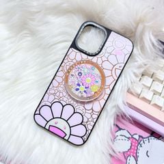 Case Ốp Điện thoại iPhone Hoa Cười Nền Hồng x Murakami Flower Mirror CaseTify iPhone 17/16/Promax