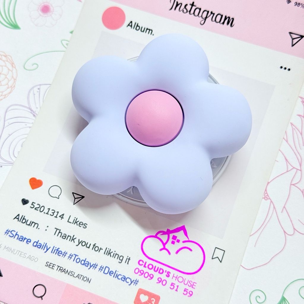 POPSOCKET Magsafe Nam Châm Hít CaseTify BÔNG HOA đê Chữ C