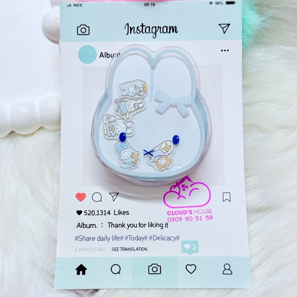 POPSOCKET Magsafe Nam Châm Hít Mẫu Miffy Rabbit - Thỏ