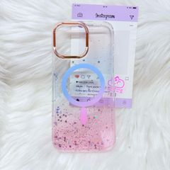 Case Ốp điện thoại iPhone Likgus Trong Ombre Nhiều Màu Bling Bling Magsafe iPhone 16/17/Promax