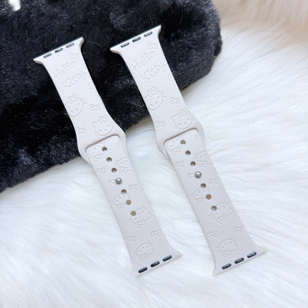 Dây Apple Watch Silicone Họa tiết HELLO KITTY chống bẩn