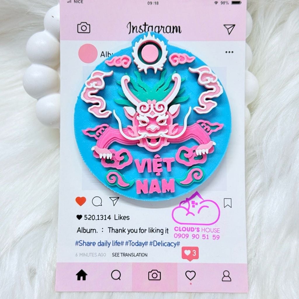 CNHN- Nam Châm Hít/ Dán Tủ Lạnh Quà Lưu Niệm Việt Nam Fridge Magnet - Refrigerator Magnet