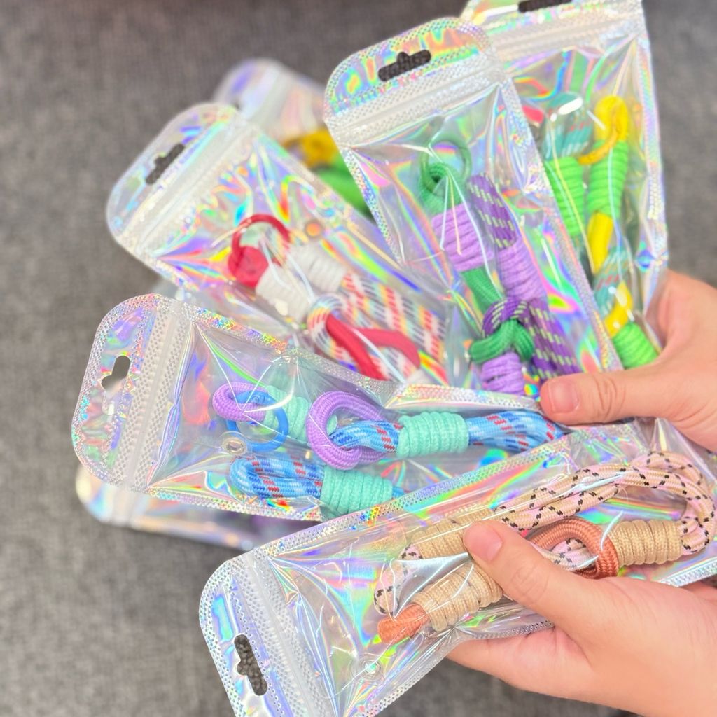 Dây đeo ngắn móc tay chất dù giữ điện thoại màu phối trơn ( DÂY NGẮN) dự phòng