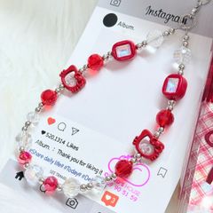 Dây đeo điện thoại ngắn Hello Kitty charm Kute (Quảng Châu, Thái Lan)