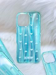 Case Ốp điện thoại iPhone Trái Tim Xanh (Blue Love) Hologram Bling Bling iPhone 13/14/15/16/Pro/Promax