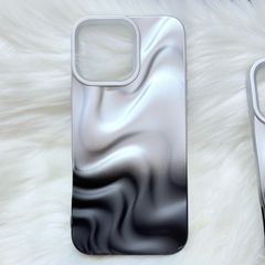 Case Ốp điện thoại iPhone Gợn Sóng Ombre Đen iPhone 13/14/15/16/Pro/Promax