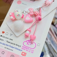 Dây đeo điện thoại ngắn Hello Kitty charm Kute (Quảng Châu, Thái Lan)