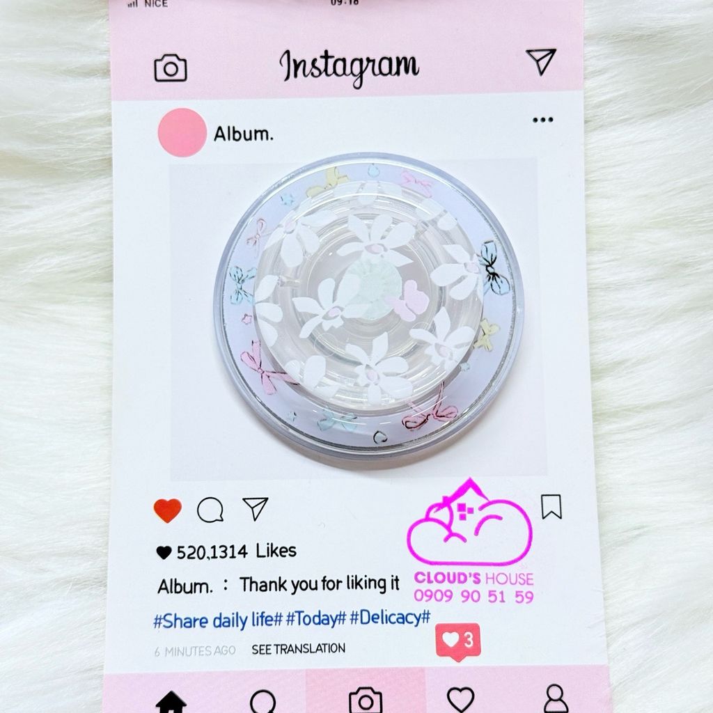 POPSOCKET Magsafe Nam Châm Hít Mẫu BÔNG HOA