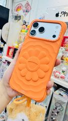 Case Ốp Điện thoại iPhone TAKASHI MURAKAMI x CASETiFY FLOWERS BLOOM Màu Cam Basic iPhone 17/16/15Pro/Promax