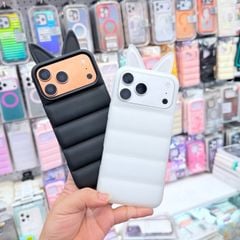 Case Ốp điện thoại iPhone phao Tai MÈO chất silicone iPhone 15/16/17Pro/Promax