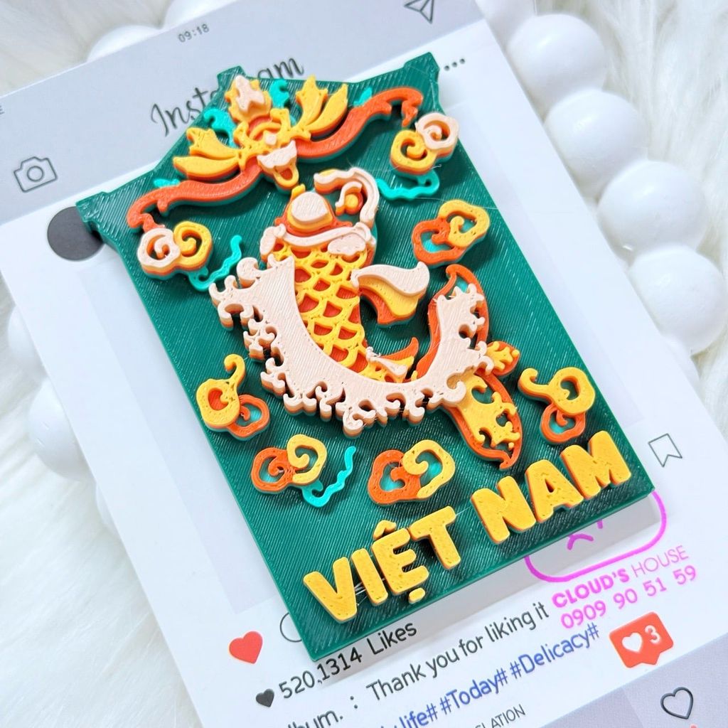 CNHN- Nam Châm Hít/ Dán Tủ Lạnh Quà Lưu Niệm Việt Nam Fridge Magnet - Refrigerator Magnet