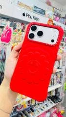 Case Ốp Điện thoại iPhone TAKASHI MURAKAMI x CASETiFY FLOWERS BLOOM Màu Đỏ Basic iPhone 17/16/15Pro/Promax