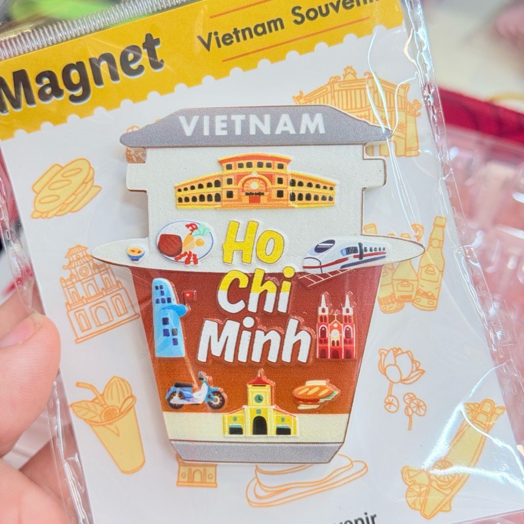 Nam châm Magnet Trang Trí Tủ Lạnh Fridge Magnet - Địa Danh Việt Nam - Món Ăn Việt Nam - Quà lưu niệm Việt Nam
