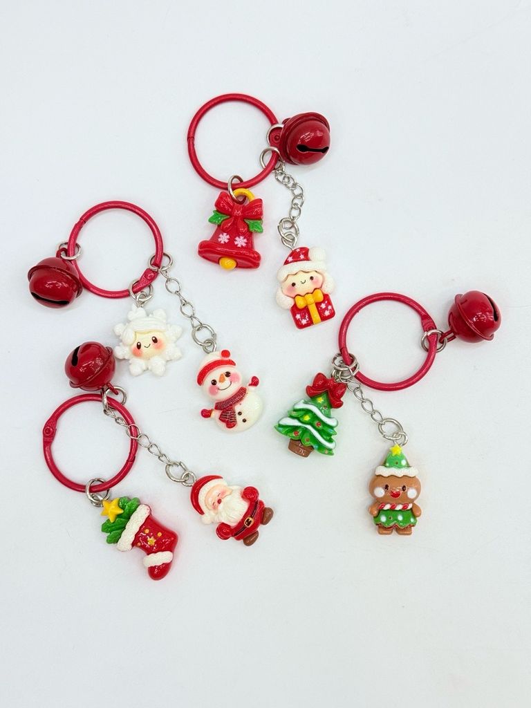 Móc Treo điện thoại, phụ kiện túi xách Giáng sinh Noel mẫu 2 charm
