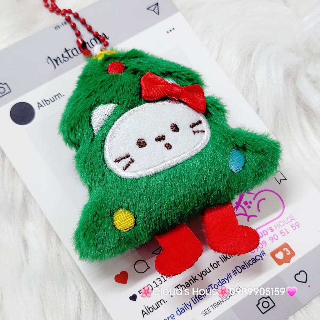 Móc Khóa Gấu Bông Giáng Sinh