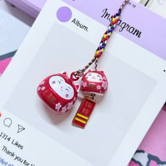 Móc Điện Thoại Mèo Lớn Mèo Nhỏ Móc Túi Phụ Kiện Đẹp nhiều màu (ánh hologram)