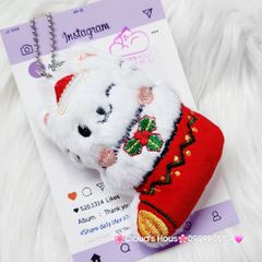 Móc Khóa Gấu Bông Giáng Sinh