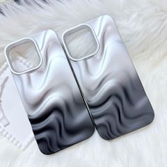 Case Ốp điện thoại iPhone Gợn Sóng Ombre Đen iPhone 13/14/15/16/Pro/Promax