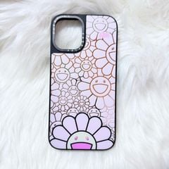 Case Ốp Điện thoại iPhone Hoa Cười Nền Hồng x Murakami Flower Mirror CaseTify iPhone 17/16/Promax