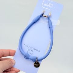 DÂY NƠ Silicone CHỐNG BẨN kèm charm