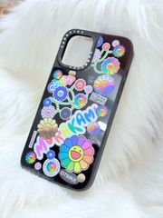 Case Ốp Điện thoại iPhone Hoa Cười & Sticker Nhiều Màu x Murakami Flower Mirror CaseTify iPhone 17/16/Promax